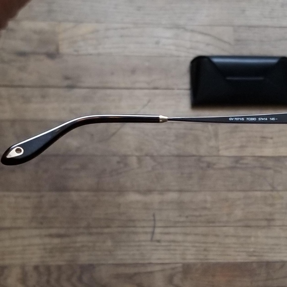 NEW!! GIVENCHY Clear Black Gray Cat Eye Sunglasses